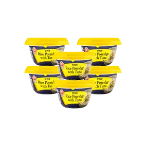 OTTOGI Korean Savory Tuna Porridge - 2-Minute Instant Rice Soup, 285g x 6 Value Pack