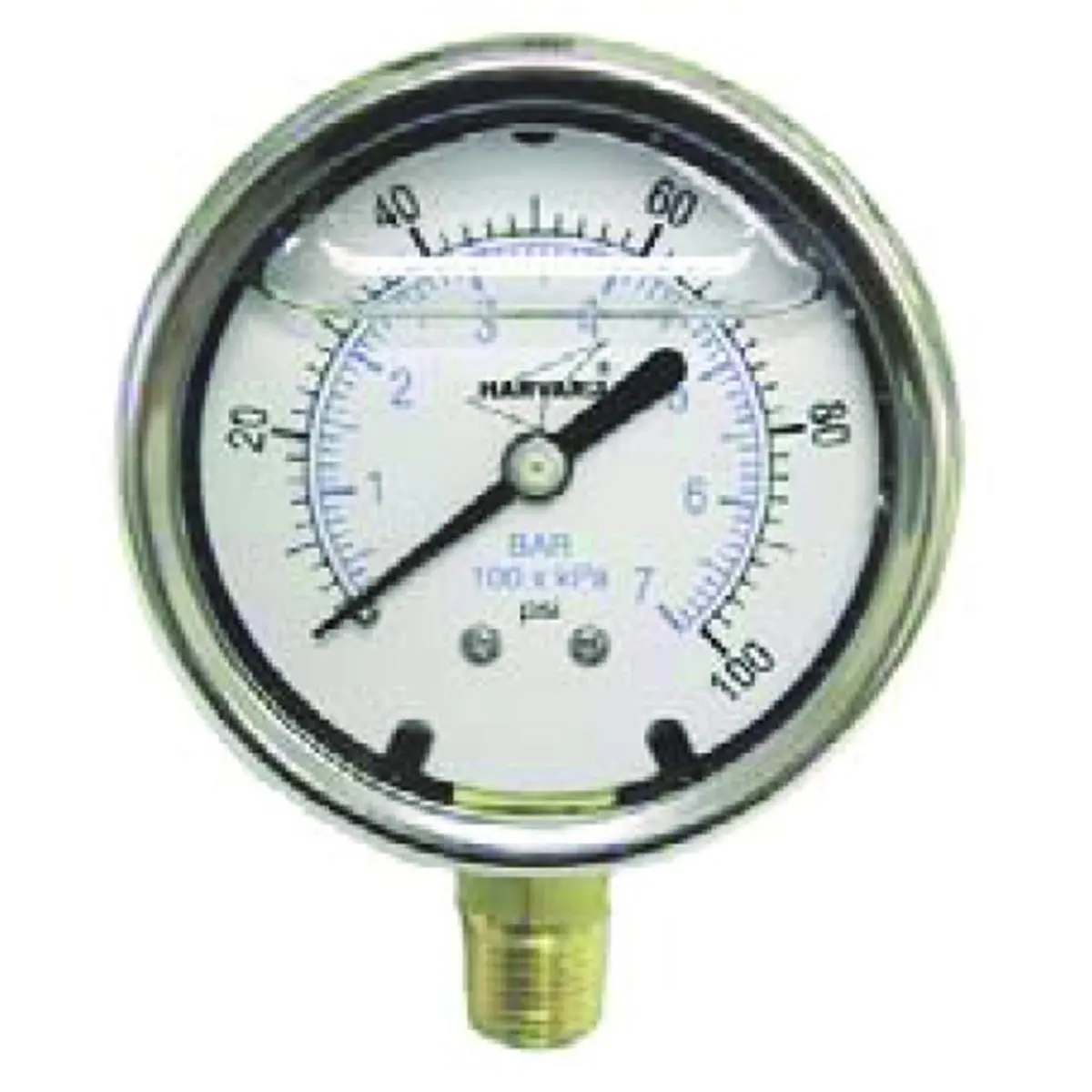 American Granby Vertical Pressure Gauge, 60 lbs Capacity, 0.1x0.1x0.1 in Size, 1/4" Lower MIP Thread, 2" or 2-1/2" Dial, Bourdon Tube Movements for Boating Water Sports, 0.1 X 0.1 X 0.1 In