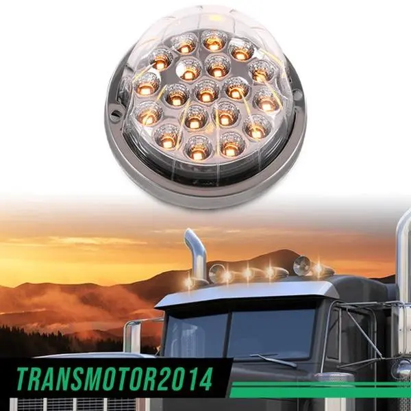 G-PLUS Motor Interior Clear Amber lens Watermelon (19 LED) Marker Turn Signal Light universal 1Pcs
