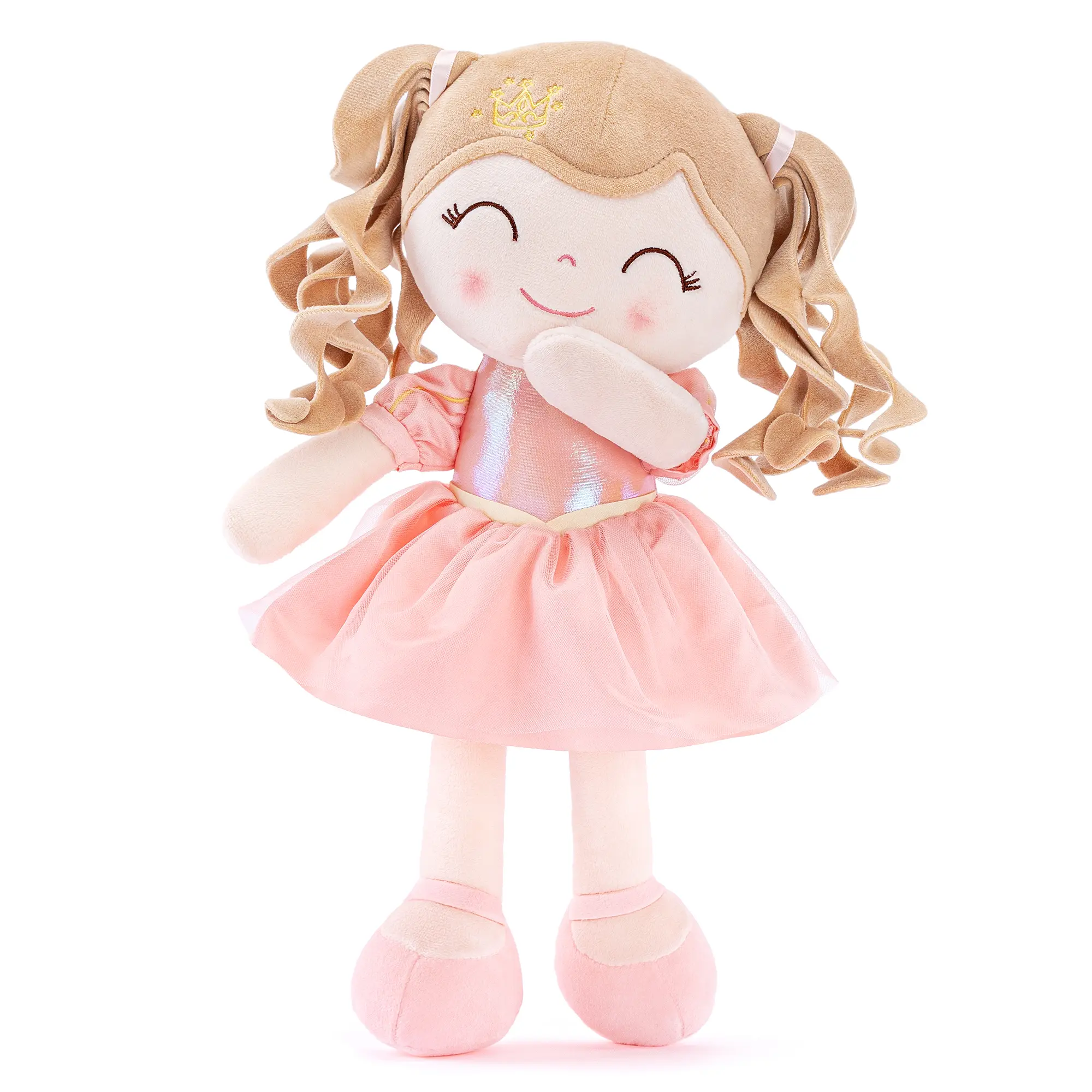Gloveleya Princess Plush Doll - 1x Gloveleya Plush Doll, Premium Fabric, Soft Pastels, Bedtime Stories Companion, Cuddly Stuffed Toy, Decorative Gift for 0-6 Years (0-6 Year Gifting), Hand Wash Recommended