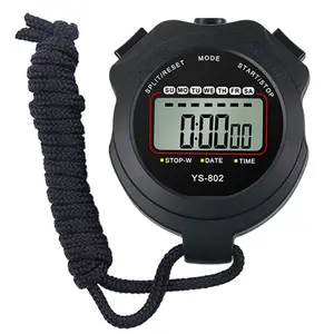 Digital Stopwatch Timer YS-802 with Large Display Clock Calendar Alarm for Sports Coaches Swimming Running Laser Tuned Accuracy