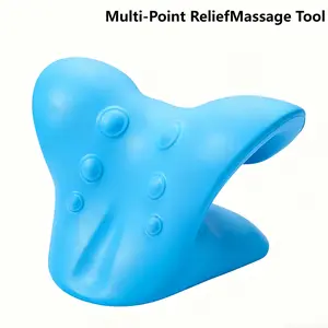 Neck Stretcher,Neck Hump Corrector,Neck and Shoulder Relaxer Cervical Traction Device Pillow for Muscle Relax and TMJ Pain Relief (Blue),Posture Corrector for Tech Neck, Office Neck Pain Relief, Stress Relief, Mother’s Day Gift, Home Self-Care