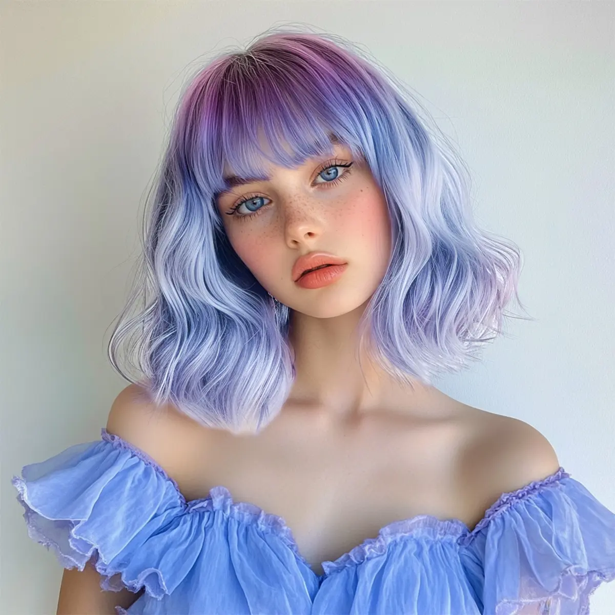 Smilco  Ombre Bob Wig - 12-inch Premium Synthetic Wig/SM039