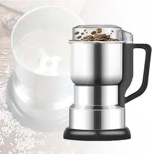 Electric Coffee Grinder for Espresso & Fresh Brew, One-Touch Fast Grinding with Powerful Stainless Steel Blade, Custom Grind Control for Drip & French Press, Compact for Home, Travel & Spices