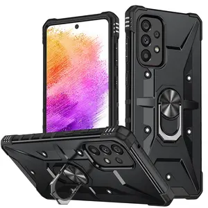 Phone case for Samsung A53 5G Dual Layer Protective Ring Stand Phone Case, Durable Design, Perfect Fit, Enhances Grip & Stability, Ideal for Daily Use