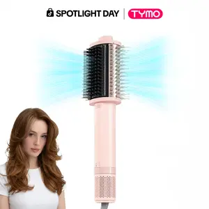 TYMO AIRBEAM 3.0 High-Speed Hair Dryer Brush for Frizz-Free Blowouts with Smoothing Comb and Ionic Technology, Gift Box Ready Personal Care Appliance; Blow Dryer with a Comb Hot Air Styler Summervibes gift Pink