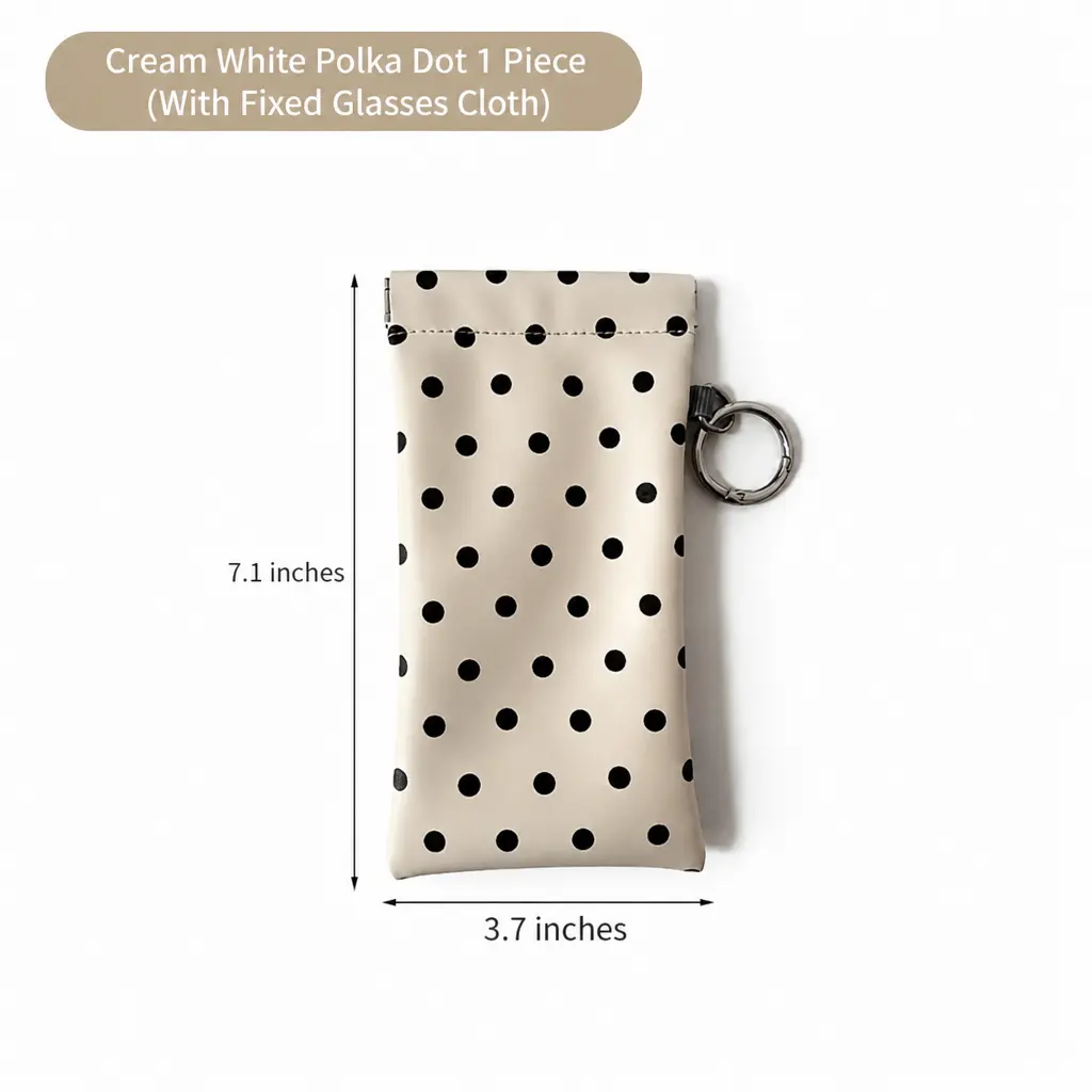 1pc【Polka Dot White】