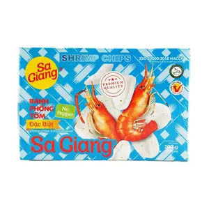 Sa Giang Vietnamese Shrimp Crackers 200g - Authentic Raw Prawn Chips for Frying - Crispy Snack Food