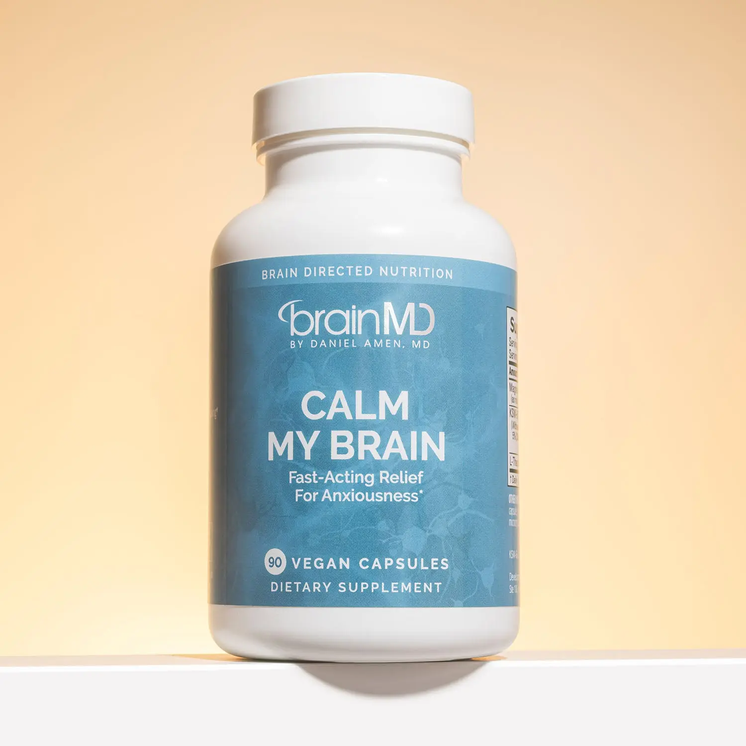 Calm My Brain Supplement by BrainMD | For Stress, Sleep, and Resilience | Zen Blend With Ashwagandha, L-Theanine, and Magensium
