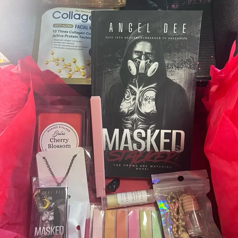 Masked stalker PR box with all the swag. Signed with sprayed edges.