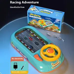 Simulation Racing Adventure Game Machine Steering Wheel 3-6 Years Old Children's Educational Toys