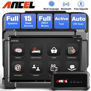 [Father's Day Gift] ANCEL X7 OBD2 Scanner Bluetooth Wireless Automotive Diagnostic Tool with 10 Reset Active Test TPMS DPF EPB Oil Reset Full System Car Scanner OBDII Code Reader for VW AUDI OBD EOBD OBD2 12V Cars
