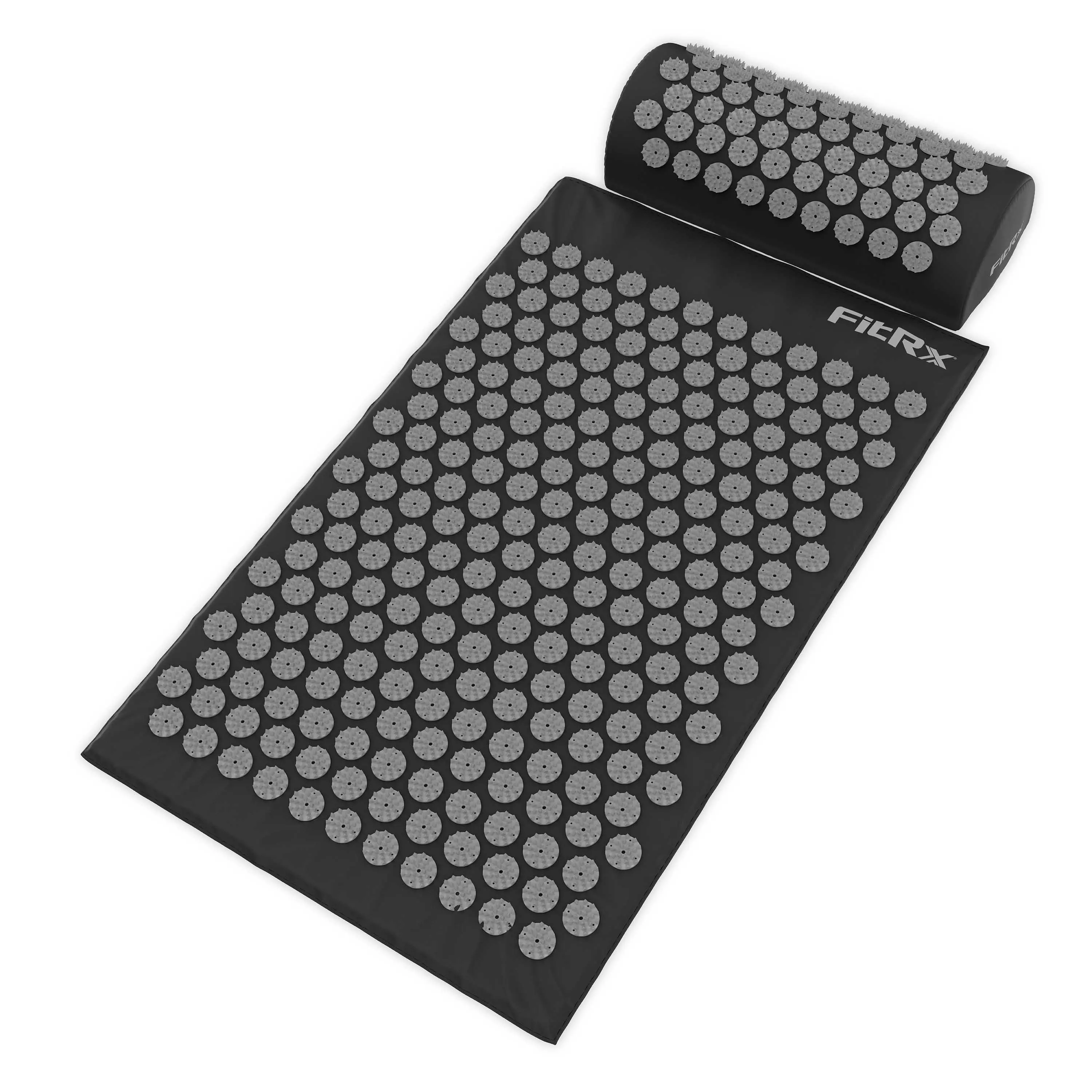 FitRx AcuPoint Acupressure Mat, Acupuncture Mat and Pillow Set for Back and Neck Pain Relief