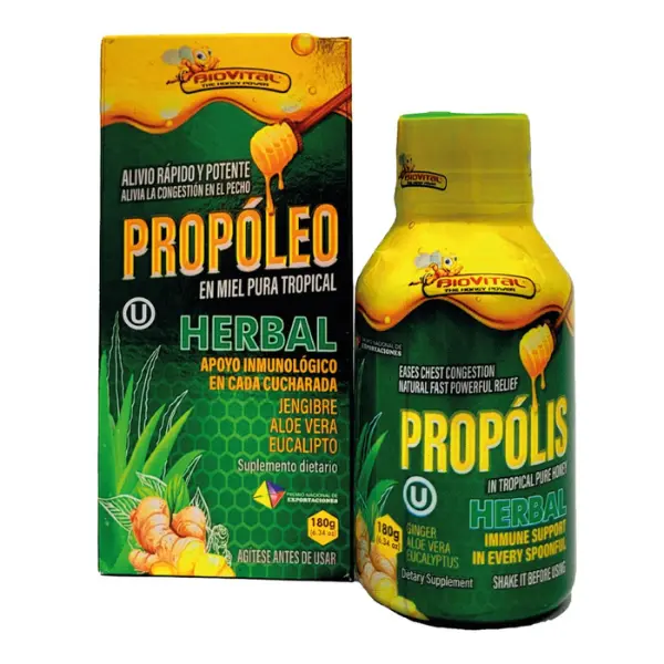 SupplementBiovital Propolis in Tropical Pure Herbal Honey x 180 g