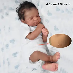 Realistic Reborn Doll - Lifelike Realistic Newborn Bright Beige Girl Toy with Movable Arms, Complete Set, Sleeping Companion, Perfect Holiday/Birthday Gift for Kids, Newborn Baby Dolls