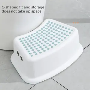 Thickened Non-Slip Kids Potty Training Step Stool, Home Portable Plastic Footstool, Multi-Functional Bathroom Stool, Foot Rest Stool
