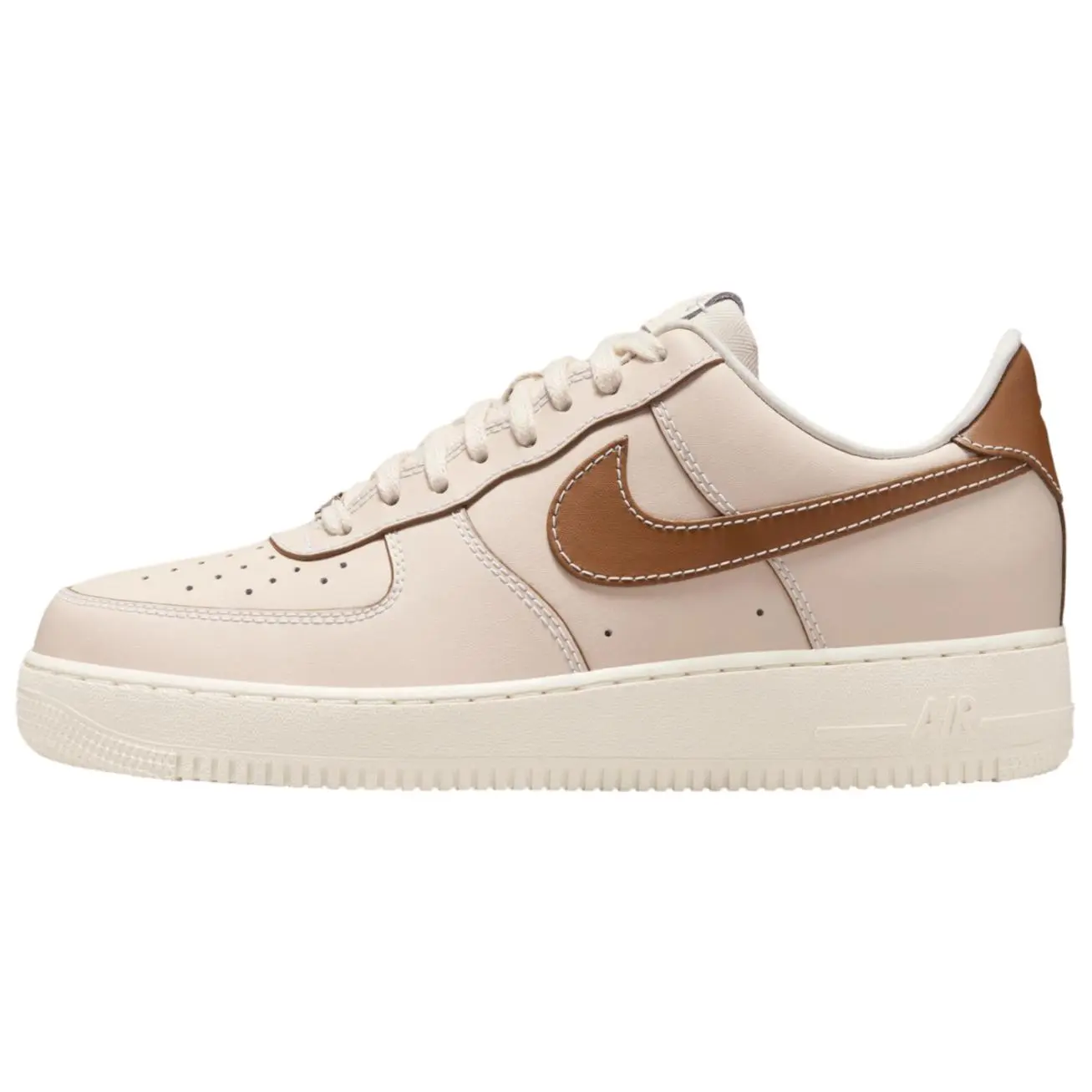 Nike Air Force 1 07 Pearl White Pale Ivory Sail Light British Tan Versatile Durable Non-slip Low Top Skate Shoes IB8865-221