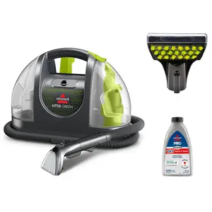 BISSELL Little Green Portable Carpet Cleaner 3369 & BISSELL Advanced Pro Oxy Spot & Stain Formula for Portable Spot Cleaners, 32 oz., 2038W
