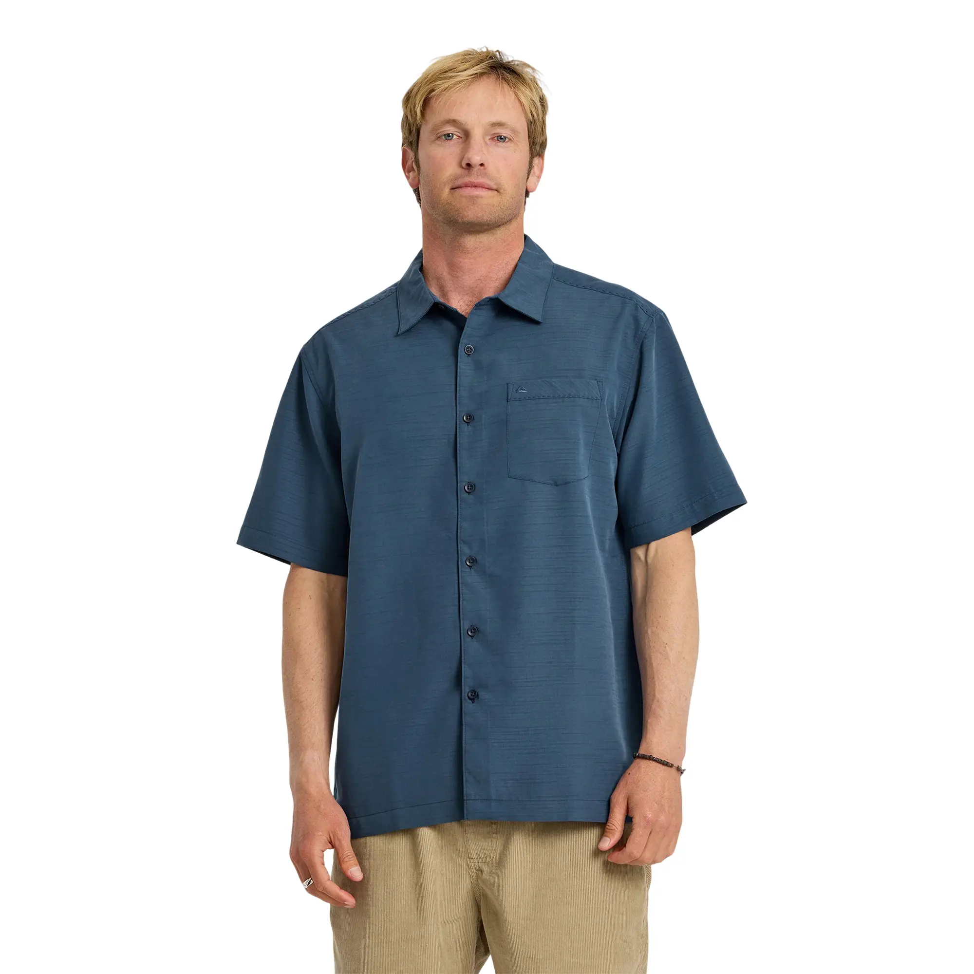Quiksilver | Waterman Centinela Premium Anti-Wrinkle Shirt | Men's Chest Pocket Soft Hand Feel | Travel