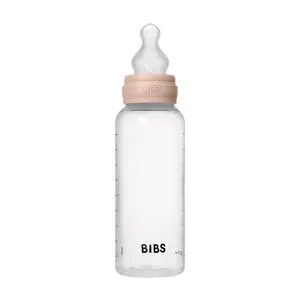 BIBS Baby BPA-Free PP Bottle Set 9oz with Silicone Nipple - Blush