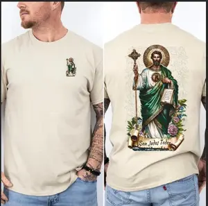[100% Cotton] San Judas Tadeo T-Shirt, Saint Jude Graphic Tee, Mexican Catholic Shirt, Faith & Protection Tee, Religious Gift for Men & Women, Vintage Devotional Top