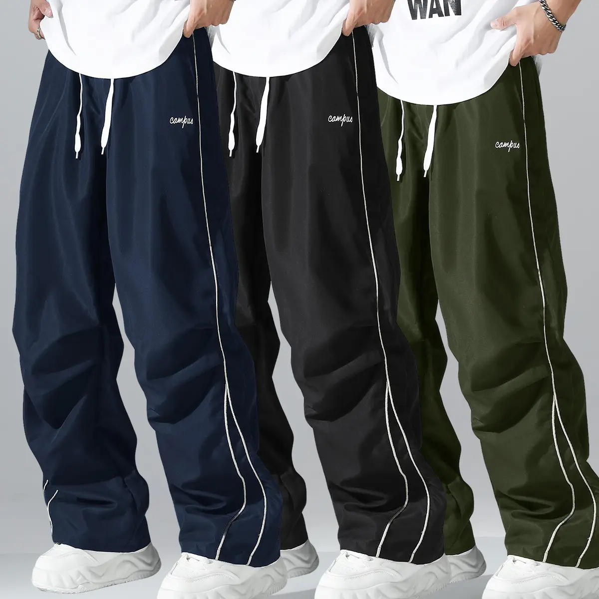 Blue black army green