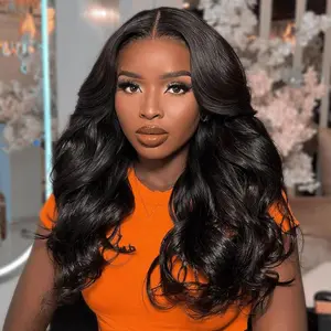 Wiggins Hair Ready to Go Glueless Wig Body Wave 7x5 Pre Cut Lace Pre Plucked Pre Bleached Knots Wig Beginners Friendly Glueless Wig Human Hair