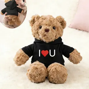 Teddy Bear Figurine, Soft Stuffed Animal, Teddybear Stuffed Animal, With Customized Text and Image, Funny Gifts, Valentine's Day Decorations, Bedroom Accessories, Christmas Gifts, Personalized Gifts