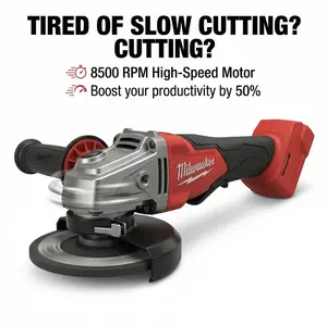 Milwaukee | M18 | 125mm Braking Angle Grinder Kit  | Includes One 6.0Ah High Output Battery + M12-18 Rapid Charger | RAPIDSTOP Brake under 3 Seconds / 9,000 RPM / FIXTEC Wheel Change | Heavy-Duty Steel Cutting, Pipeline Beveling, Overhead Grinding