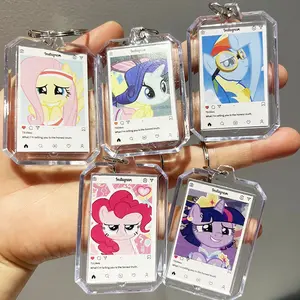5pcs Cute Acrylic Keychains, Gift for Bookbag and Wallet, High-Quality Creative Keychain Hanging Decoration, Perfect for Gifts