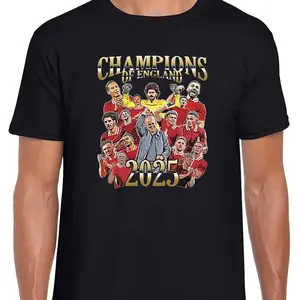 JALILELKHOURY Celebrate Liverpool's Triumph With 2025 Champions T-Shirt Tee For All Ages - Ideal Gift For Liverpool Fans