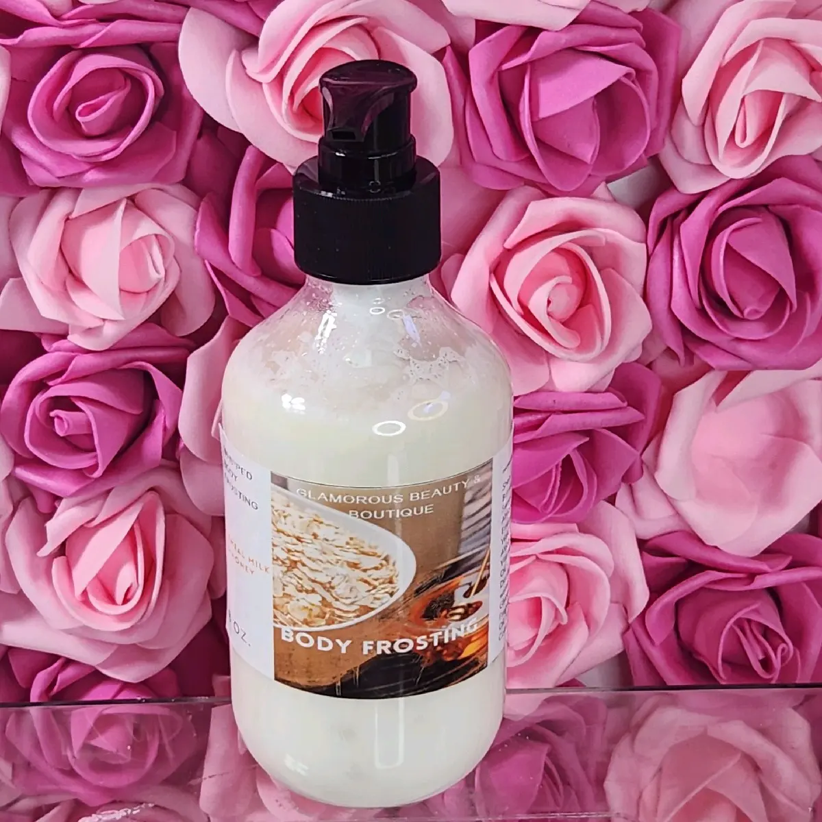 Oatmeal Milk & Honey Shea Butter Body Moisturizer for Dry, Sensitive Skin, Handmade Daily Hydrating Lotion with Sweet Almond Oil, 8 oz, Moisturizing, Eczema, Deep Hydration, None