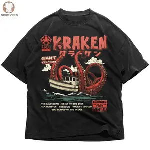 Kami Crew Japanese Kraken Shirt, Animal Sea Monster Tokyo Japanese Weird Harajuku Unisex Shirt Unisex Shirt, Hoodie, Sweatshirt