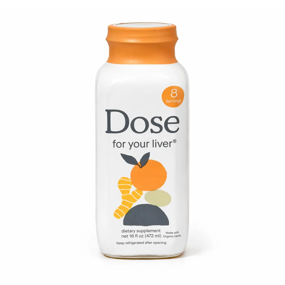 DOSE Liver Support Liquid Detox Supplement 16 fl oz – Milk Thistle, Turmeric Curcumin, Ginger & Dandelion Blend for Liver Health, Digestive Support & Gut Wellness, Helps Relieve Bloating, Promotes Natural Energy, Daily Cleanse Formula
