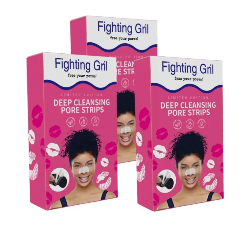 3 Boxes of Deep Cleansing Blackhead Nose Strips for Pores, Nose Patches, Nasal Patch, Gentle on Skin for All Skin Types, Simple Daily Nose Care, Nose Pore Patches (20pcs/box)