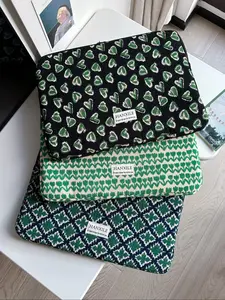 1PC Korean ins retro small fresh corduroy iPad tablet bag, 11/13/15 inch laptop storage bag, shock and drop resistant, Laptop Sleeve