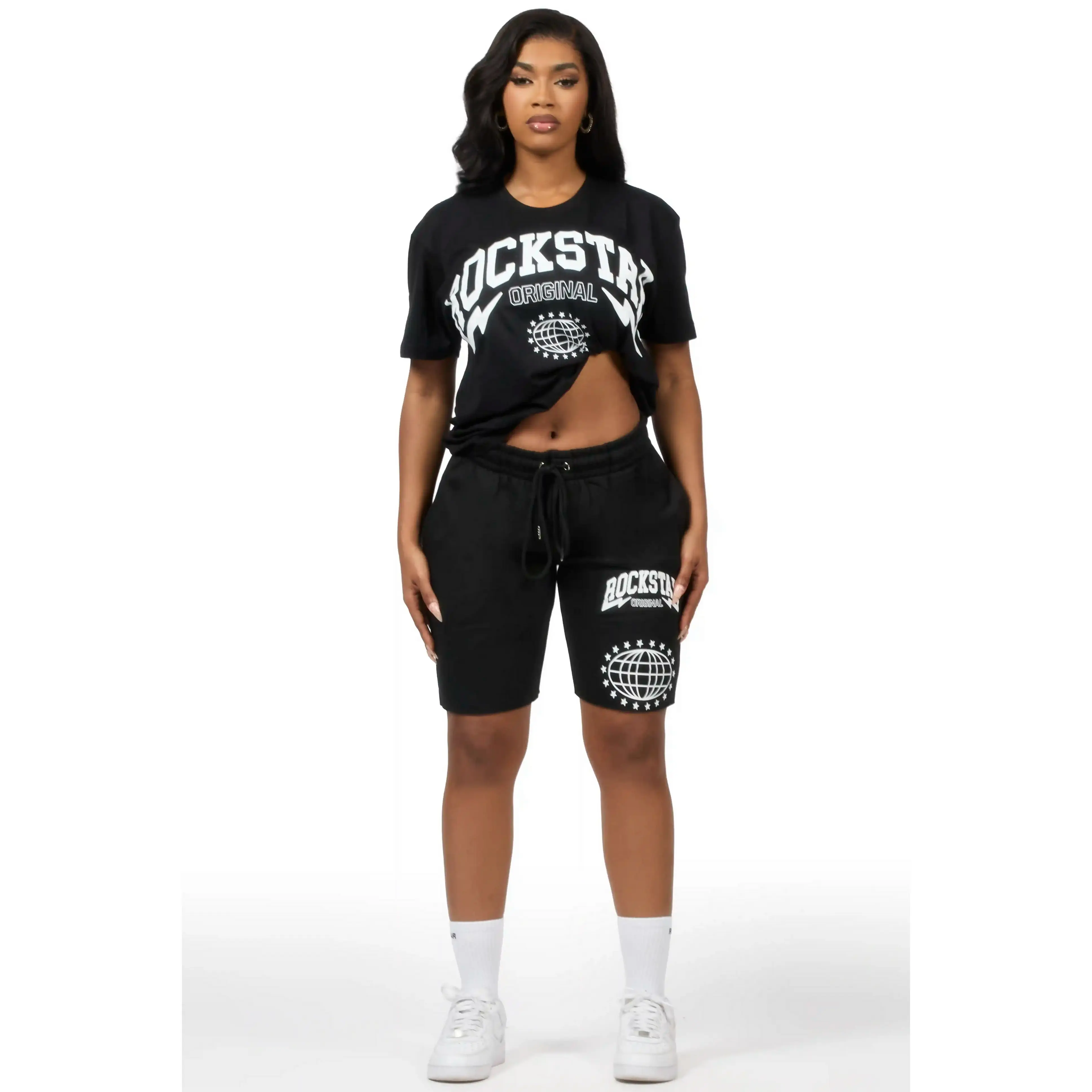 Shymeria Black T-Shirt Short Set
