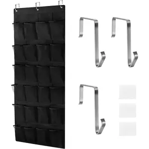 24 Large Pockets Upgraded Over the Door Shoe Organizer, Enhanced  Solution Holder Closets, Shoe Cabinets for Everyone
