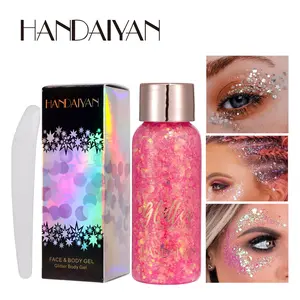 Pearl Jelly Glitter Eyeshadow Face Body Lotion Gel Stage Nightclub Makeup, Radiant Luminous Shimmer, Shimmering Eye Shadow, Long-Lasting Moisturizing Formula