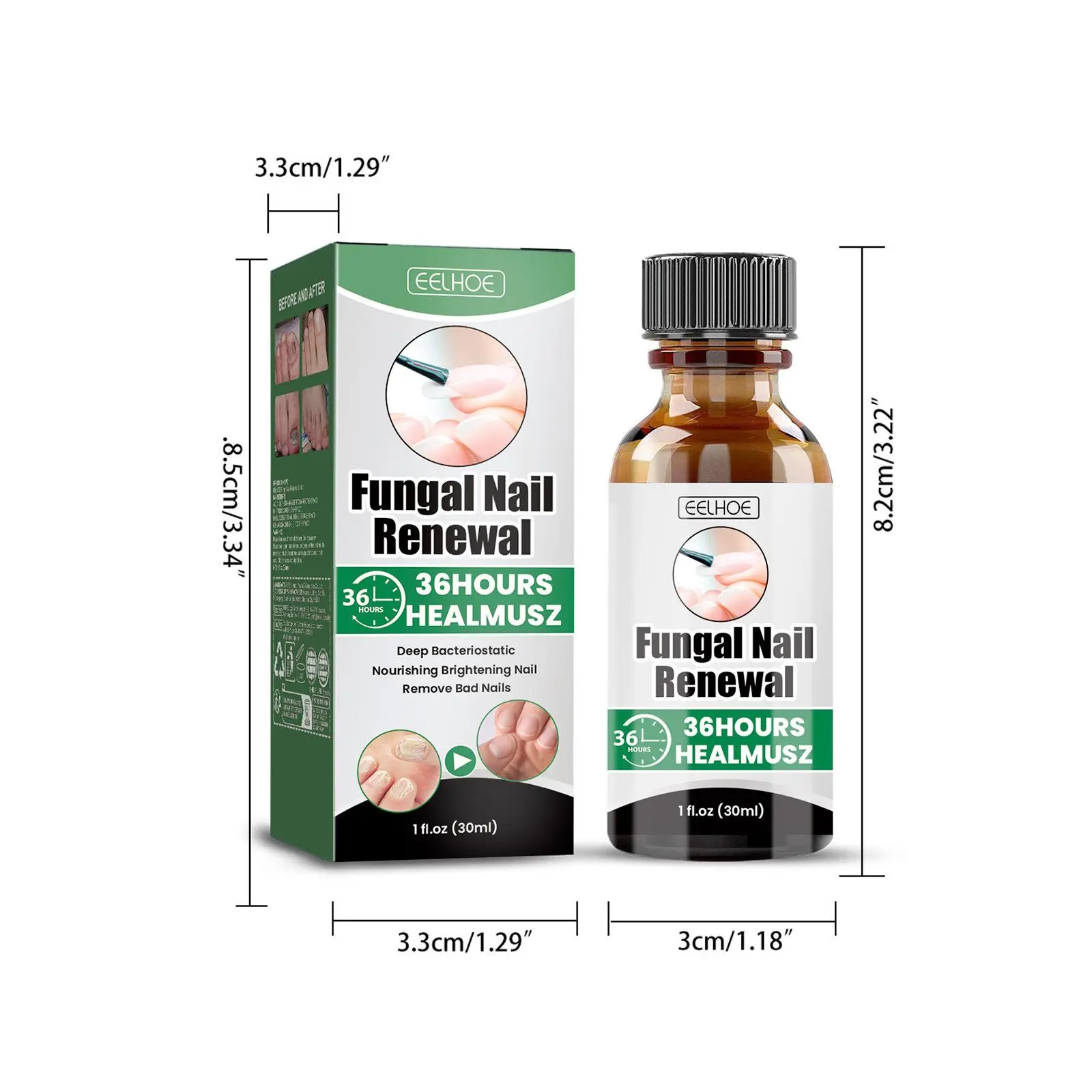 Gray Nail Repair Nourishing Lotion - Cuticle Care Solution for Hands & Ft, Brightens & Softens, Moisturizes Beds