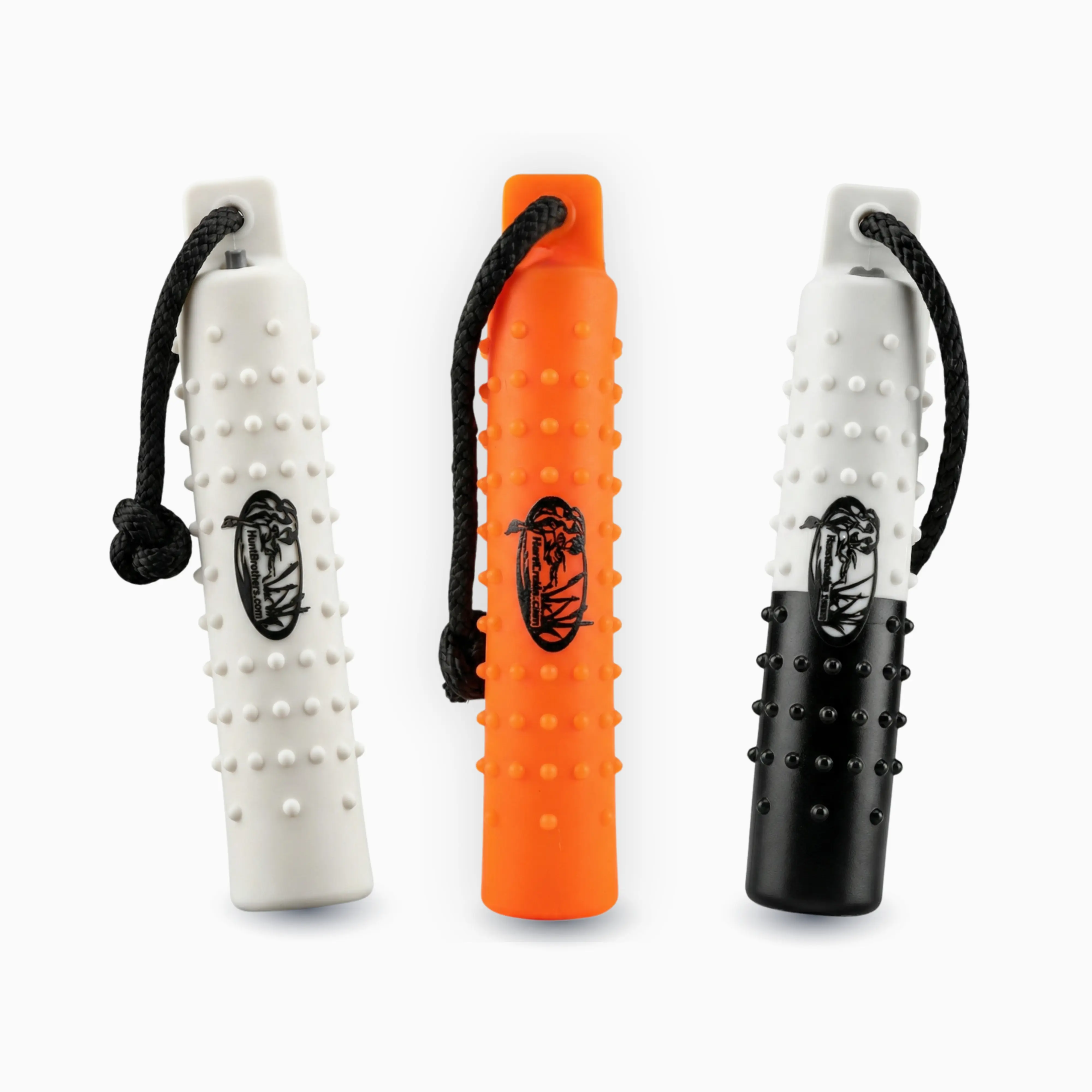 HuntEmUp 2-Inch Valved Dog Training Bumper Variety Pack – 3 Pack Retriever Training Dummy Set with Throw Rope
