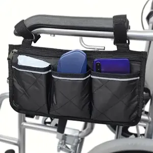 Car rear chair storage bag, Backseat Storage Bag, wheelchair armrest hanging bag, side storage bag, multi-pocket storage bag, motorcycle, bicycle, stroller, walker, storage bag, Car Interior Accessory.