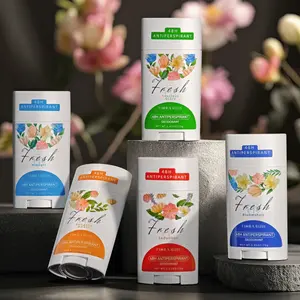 5-piece men's deodorant bar, 48-hour sweat and odor protection, keeps you fresh all day, a must-have for holidays, dates, and parties.