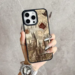Hogwarts Castle Vintage Magnetic Snap Case for iPhone 17/16 Pro Max 15 Pro 14 13 12 Mini 11 XR XS Plus SE Shockproof Slim Protective Cover