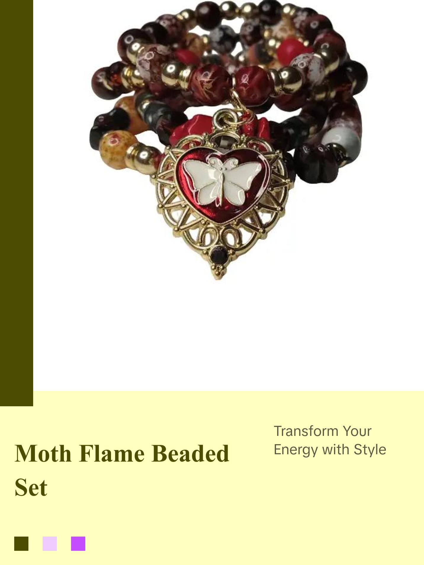 The Moth and The Flame Bracelet Stack