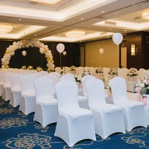 30/50/100/150PCS Elastic Spandex Banquet Chair Covers, Clearance Sale! Universal Elastic Fit Chair Covers, Wedding Decor Dining Chair Covers, Suitable for Weddings, Holidays, Banquets, Parties, Celebrations, Business Meetings, Christmas.