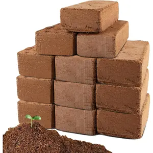 Coco Coir Brick for - 12 Pack    Peat Moss Mix with Low EC & pH , Fiber Coconut Husk for Planting, Gardening, Potting Soil Substrate