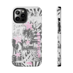 LA Girl Case Tough Phone Case, Trendy Protective Cover, Unique Phone Accessories, Gift for Her, Birthday, Holiday Phone Cases Phone Cover Hard Case Tough 2-piece Phone Case