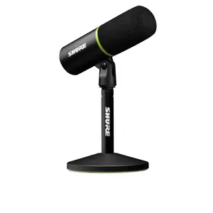 Shure MV6 Gaming Microphone, Dynamic USB PC Mic for Video Games & Streaming - Desktop Stand, Background Noise Cancellation, Tap-to-Mute & 3.5mm Output for Real-Time Headphone Monitoring