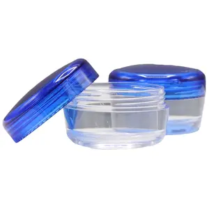 Equate Plastic Travel Jar 2-Pack 1 oz Refillable Containers TSA Approved Leak-Resistant Lid Compact & Lightweight for Travel Skincare Cosmetics